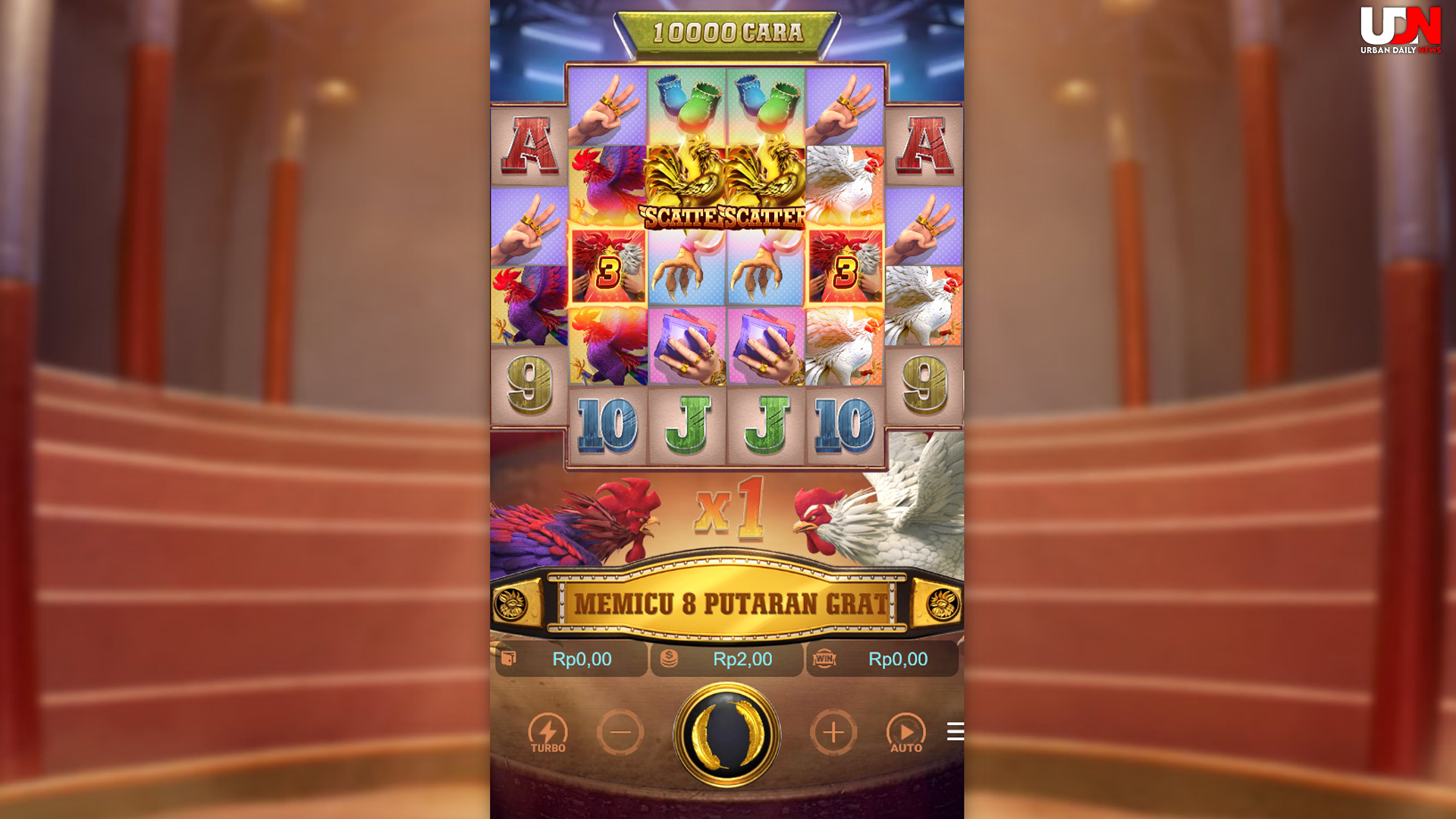 Sudah Coba Ruby8000? Rooster Rumble Bisa Maxwin 100x Lipat