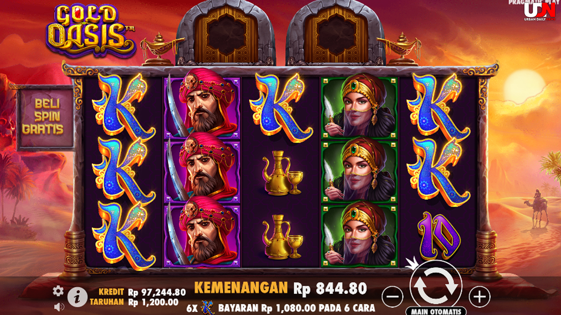 Slot Online Modal 10k, Cuan Besar dari Gold Oasis Anti Buy Spin