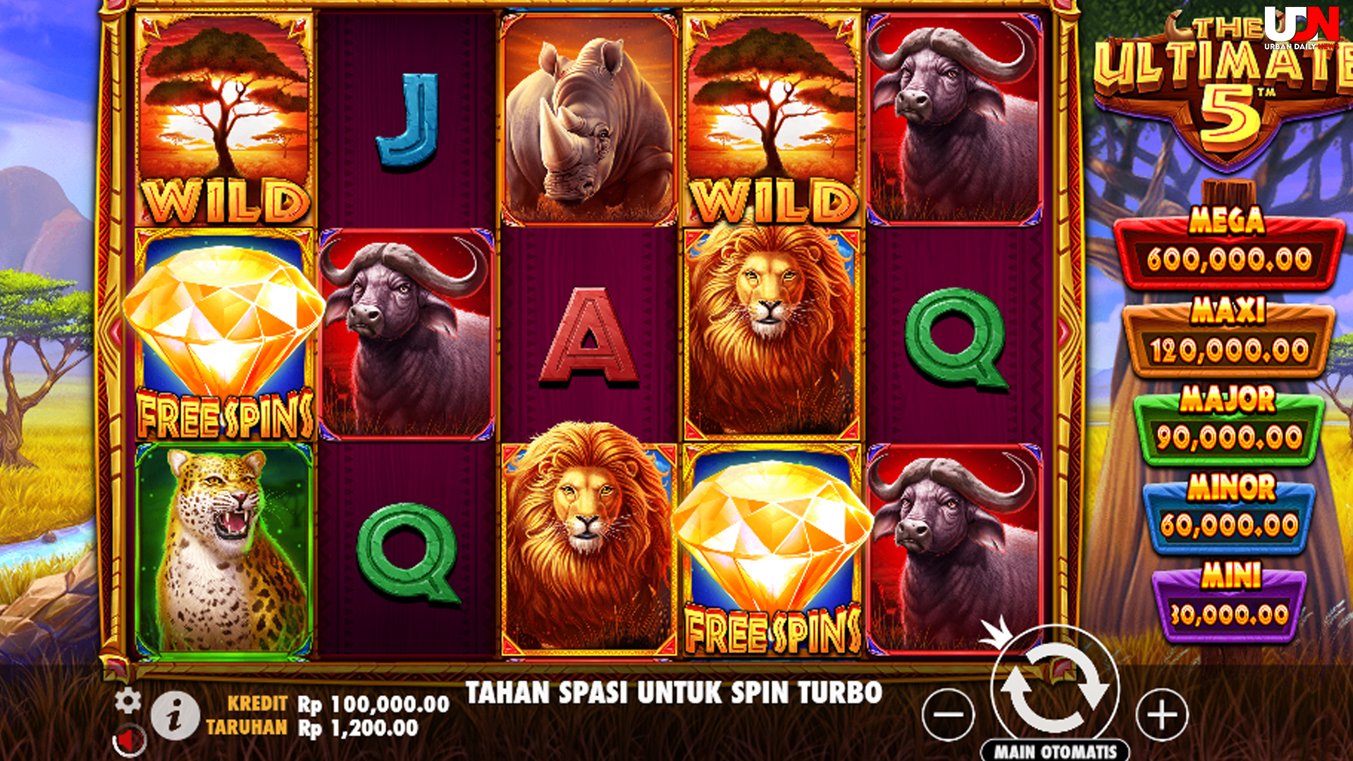 Bandar Slot Online The Ultimate 5 dengan Fitur Bonus Gila