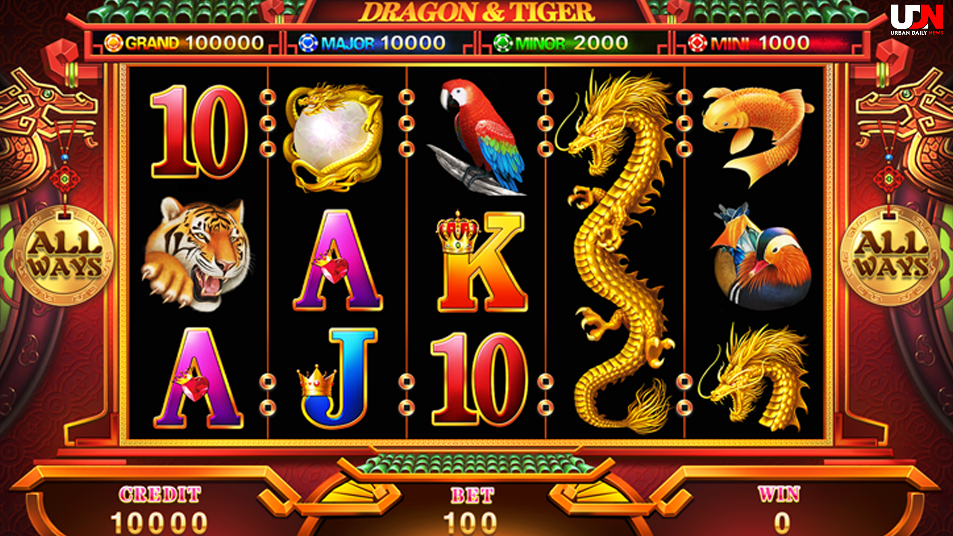 Inovasi Dragon & Tiger dalam Slot dengan 5 Bonus Spektakuler