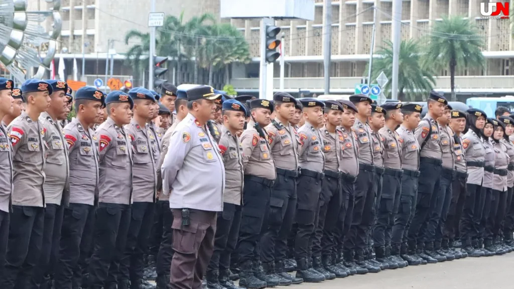 Monas Siaga: 2617 Personel Polisi Dikerahkan Amankan Demo Buruh