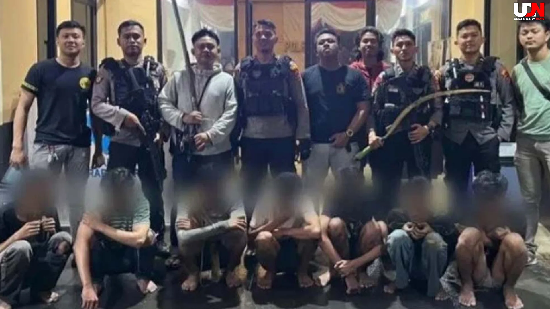 Tawuran Gagal di Jakbar Polisi Amankan 7 Remaja dan Senjata Corbek