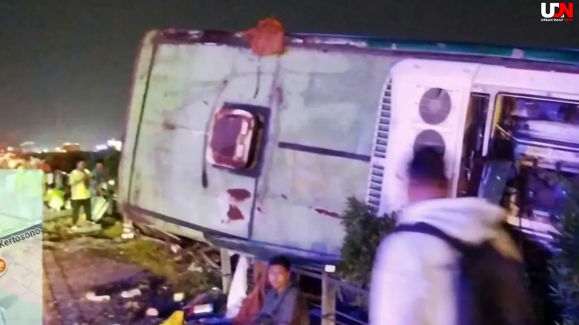 Tol Jombang Memakan Korban Bus Terguling 1 Tewas 11 Luka Super Berat