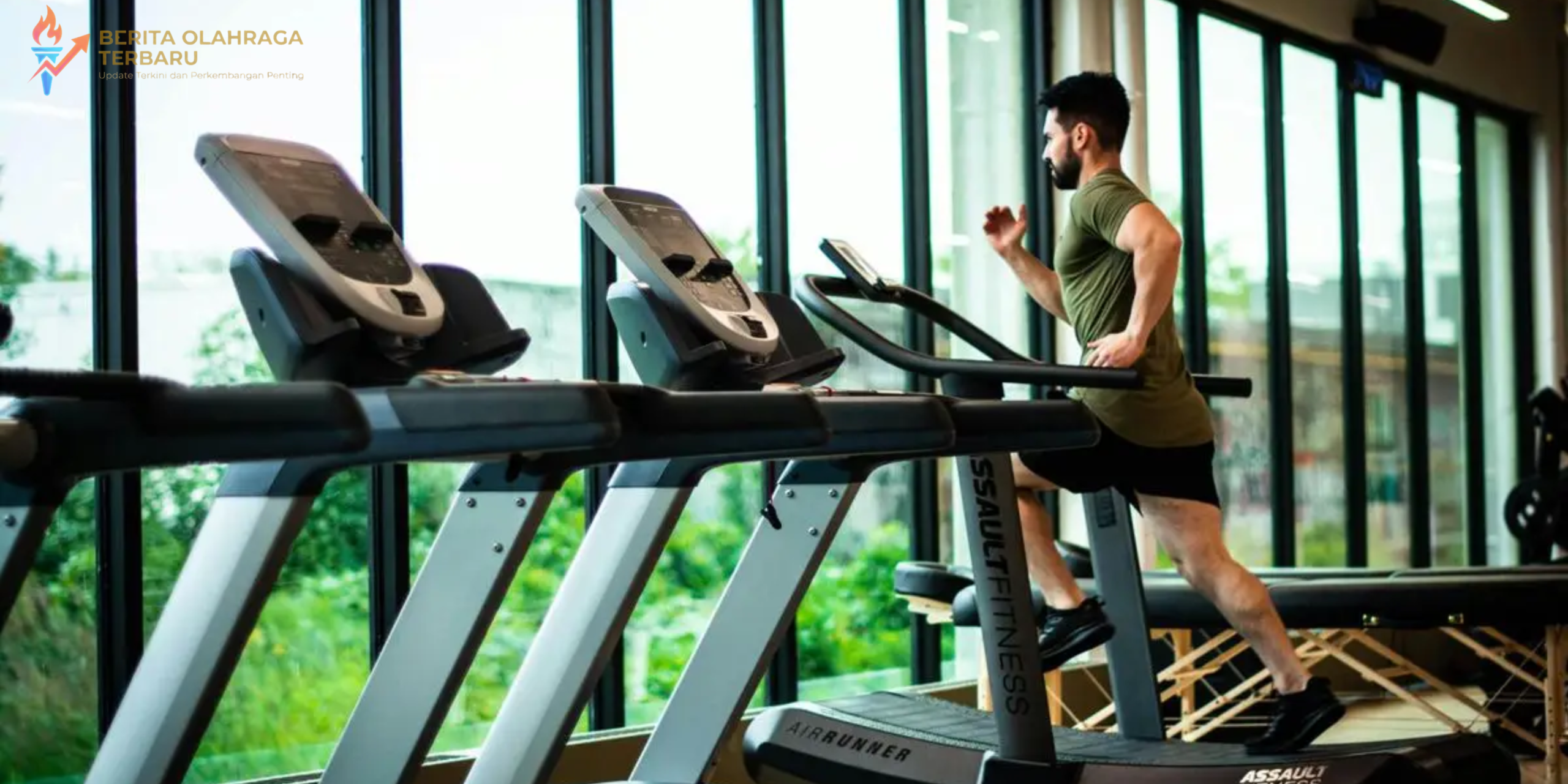 Mindset positif untuk memulai olahraga dengan seseorang melakukan jogging pagi